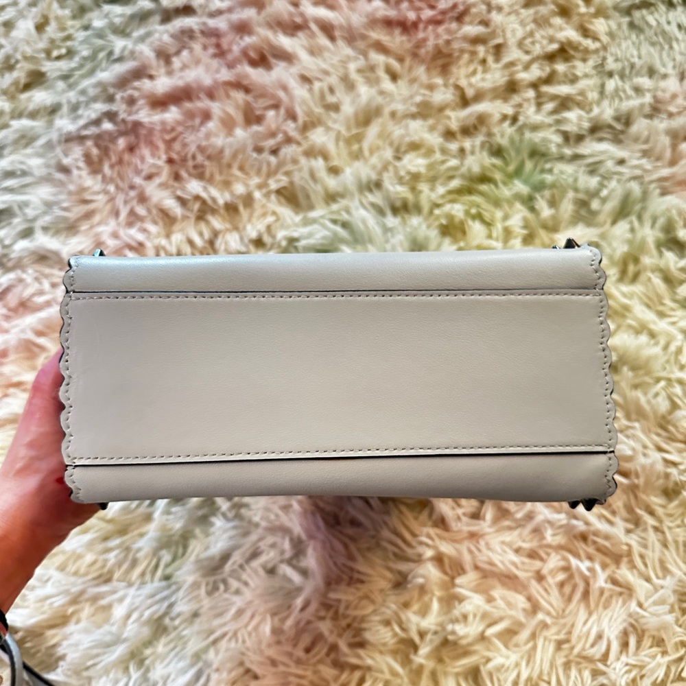Fendi Peekaboo Mini Light Blue Studded Leather Two-Way Top Handle Bag - Picture 7 of 15